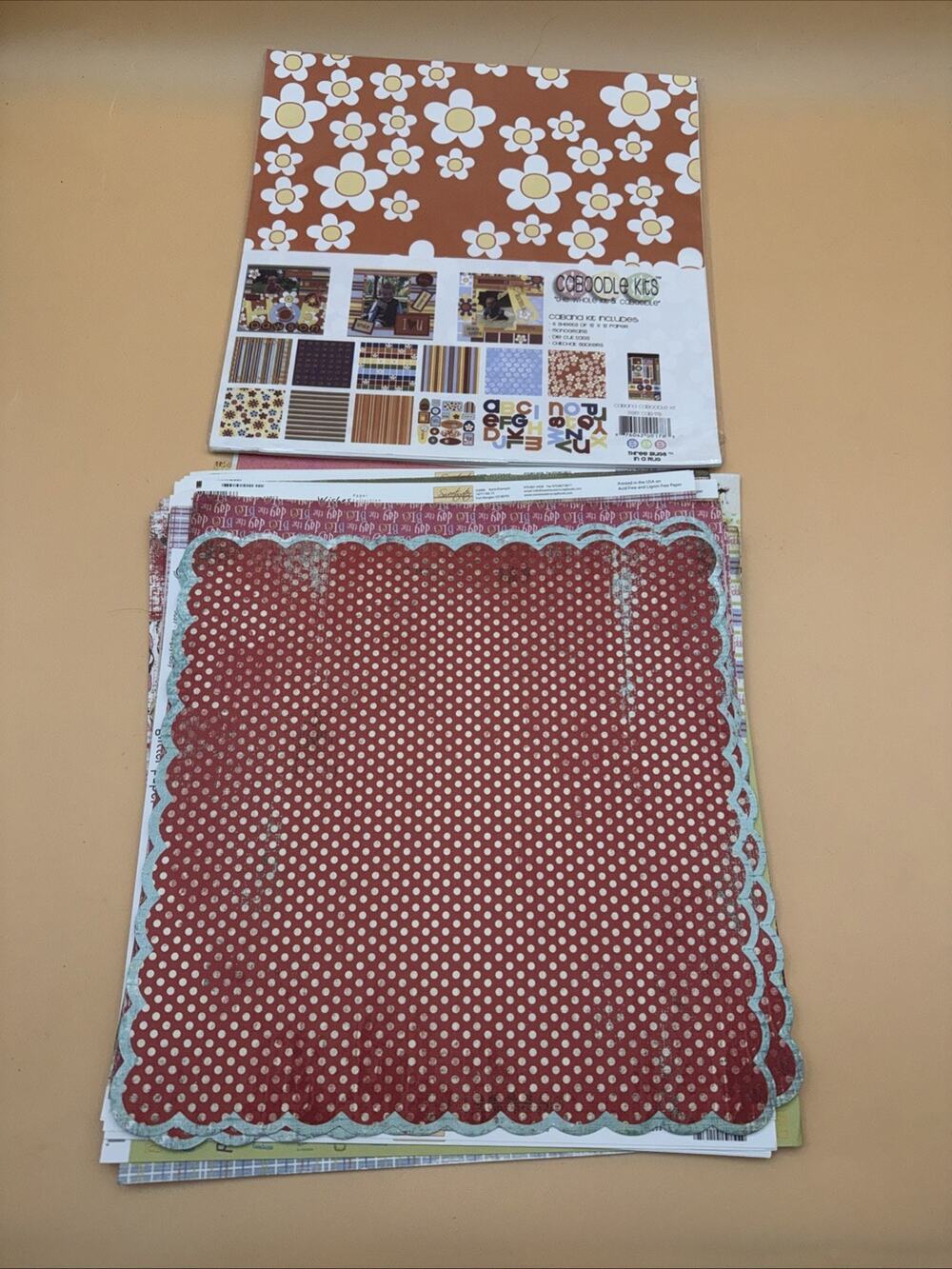 Scrapbooking Kit, Caboodle Kits, 12x12 And Scrapbook Pages 20+Page